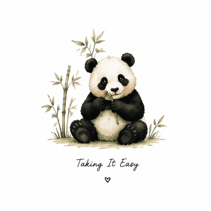 Panda character illustration